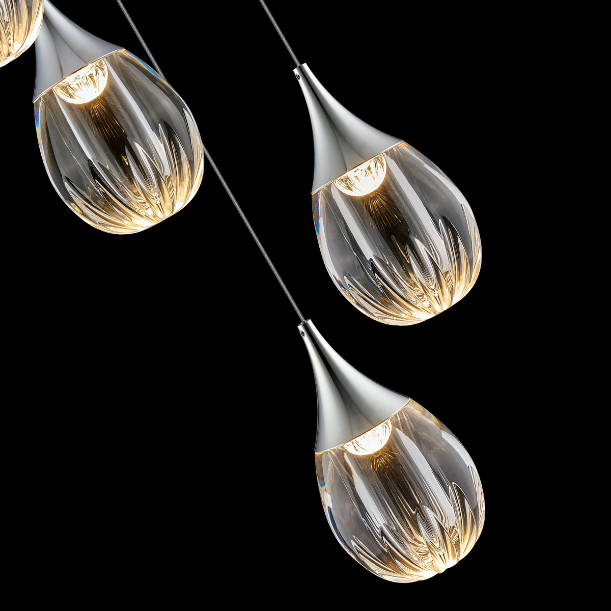 каскадная люстра delight collection stilla md24001004-9a chrome/clear