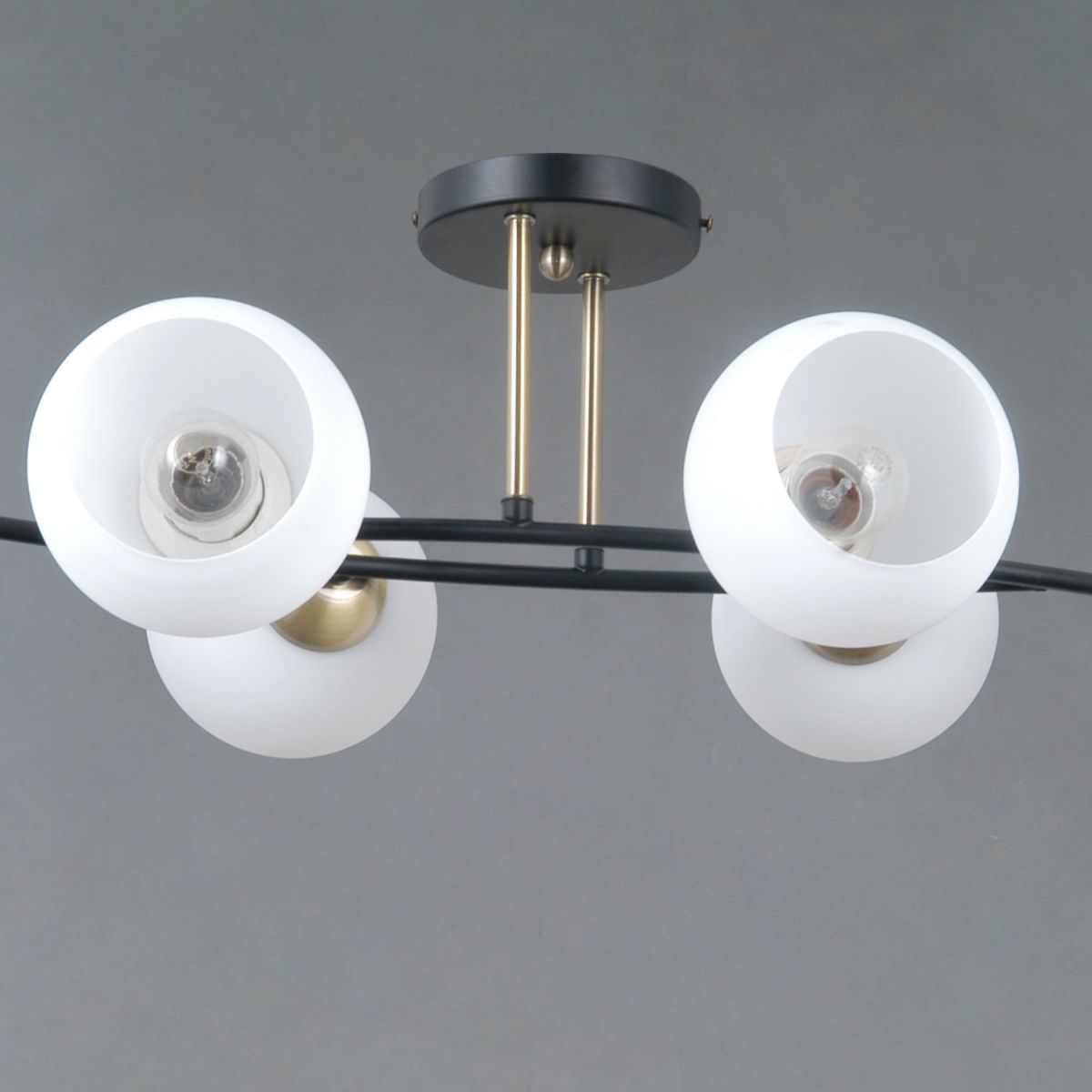 потолочная люстра illumico il0798-6csq-25 bk ab trento