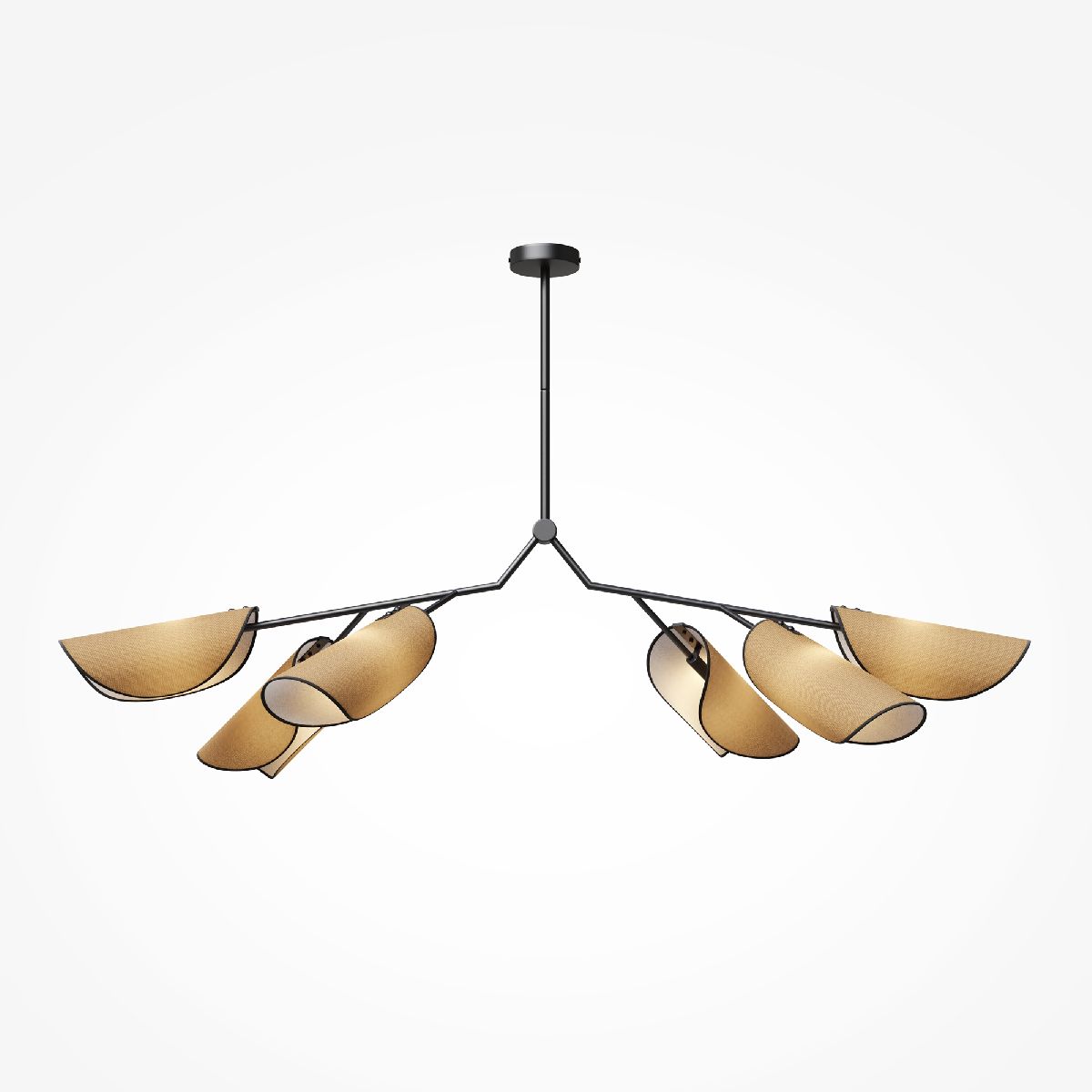 подвесная люстра maytoni organic mod225pl-06b