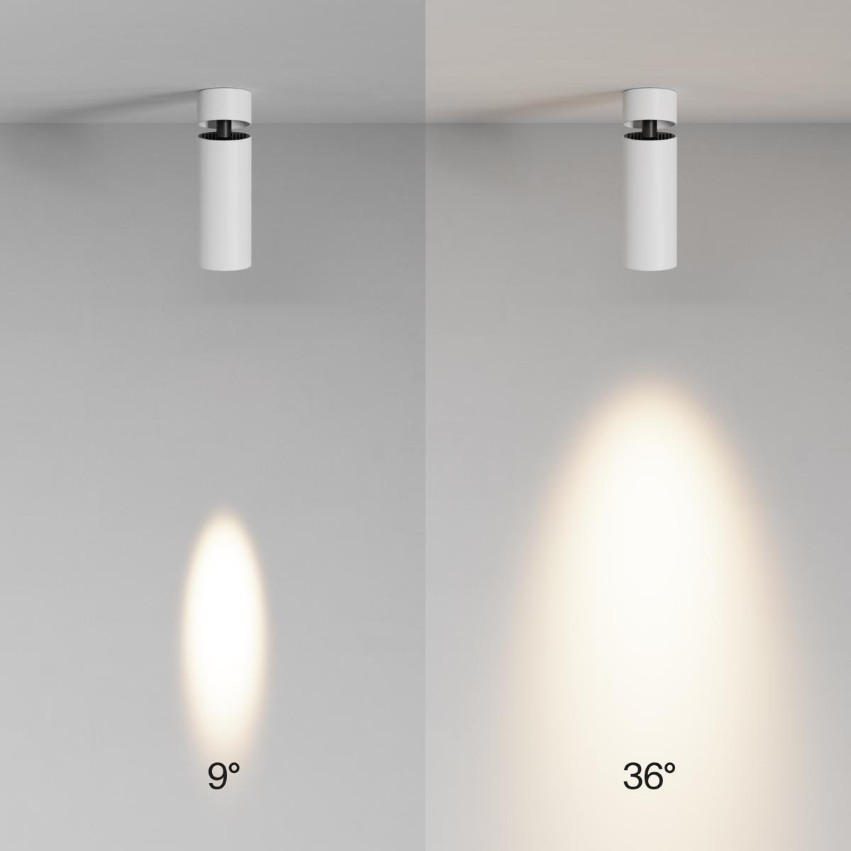 спот maytoni technical focus led c055cl-l12w3k-ss-w