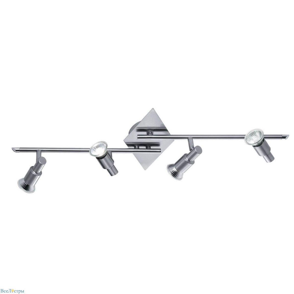 спот ideal lux slem pl4 nickel 018850