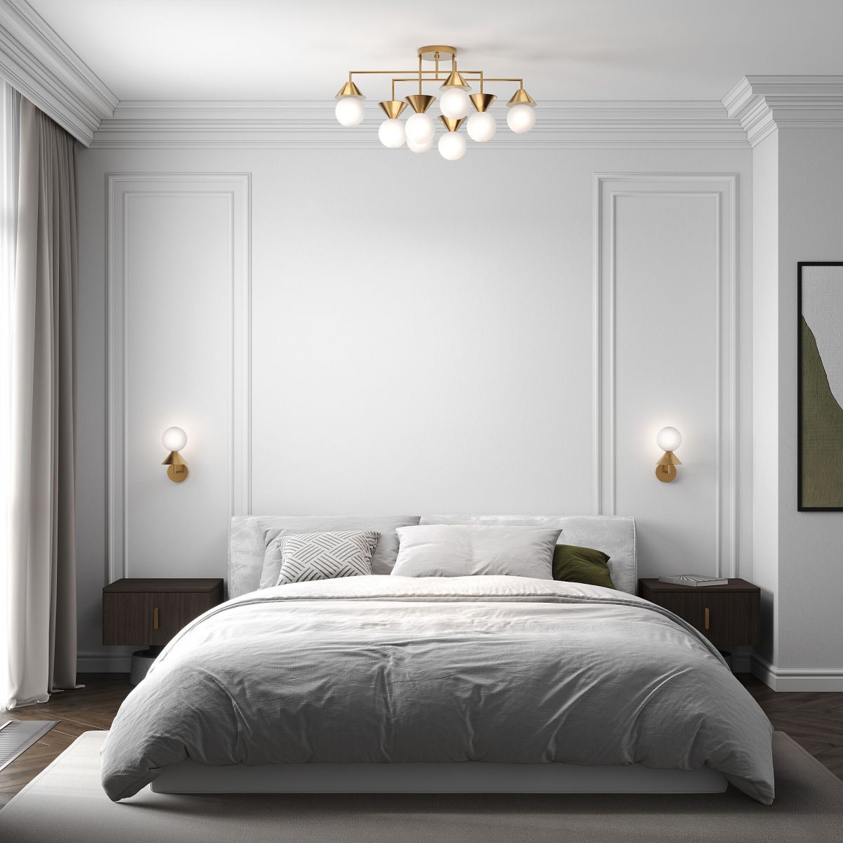 потолочная люстра eurosvet melon 302002/8 латунь smart a071464