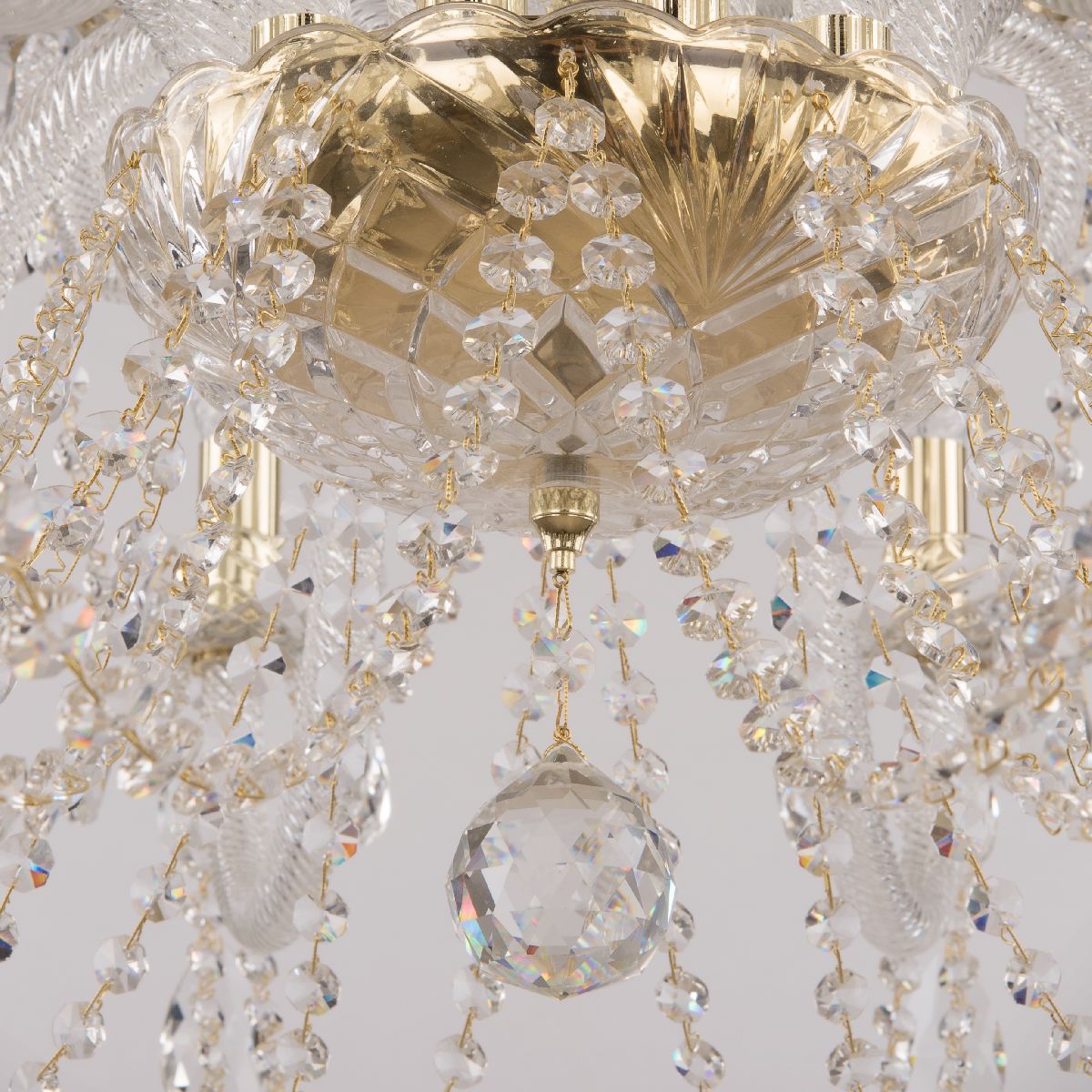 подвесная люстра bohemia ivele crystal 101/12+6/360 g