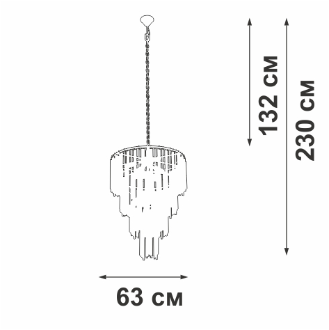 подвесная люстра vitaluce v5892-9/10