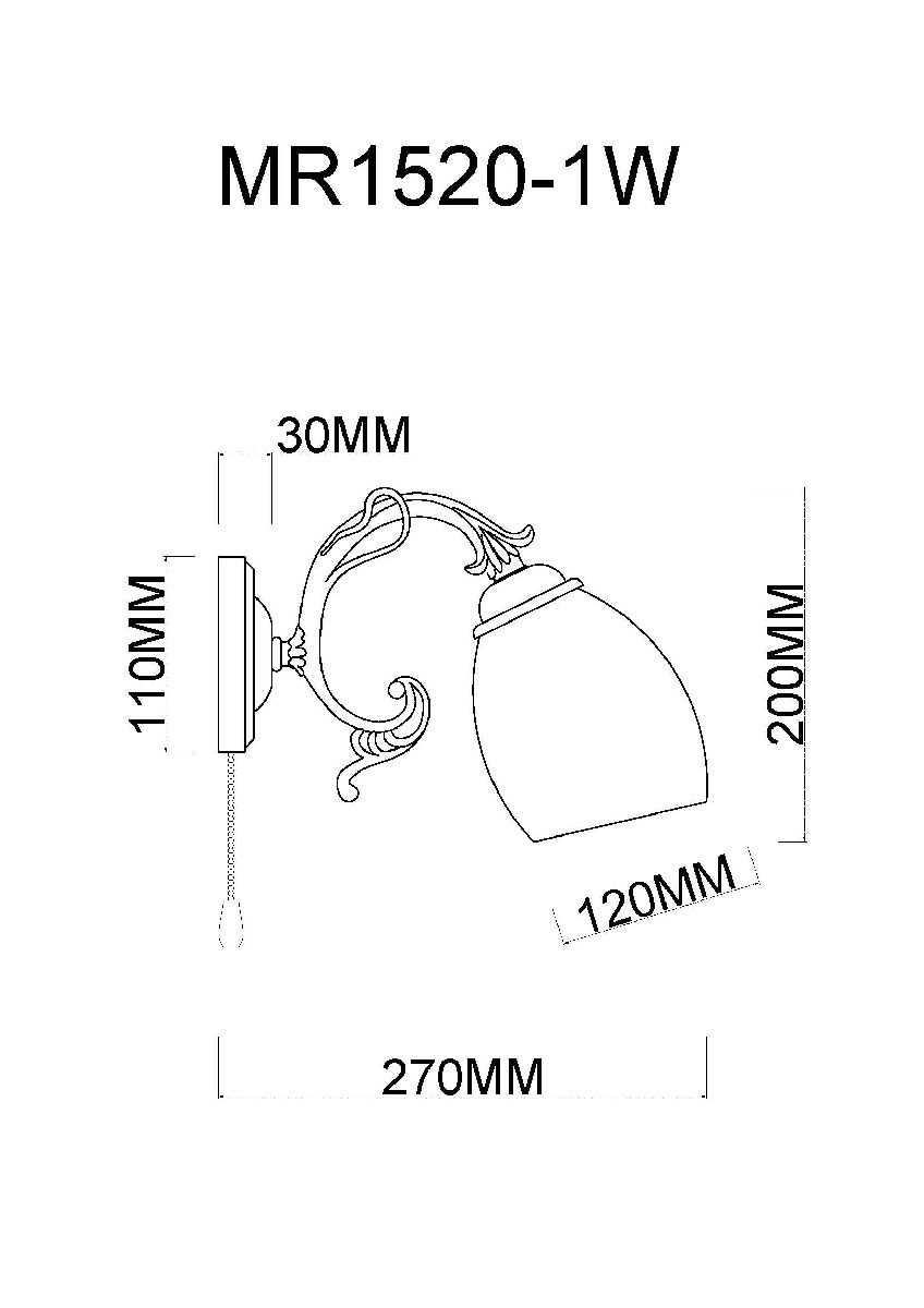 бра myfar biene mr1520-1w
