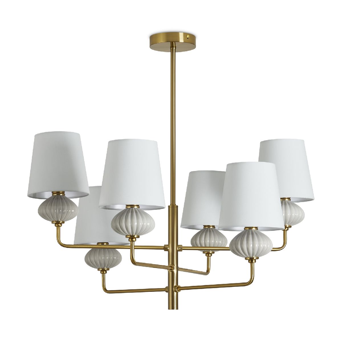 люстра на штанге freya ceramics fr2029pl-06bs