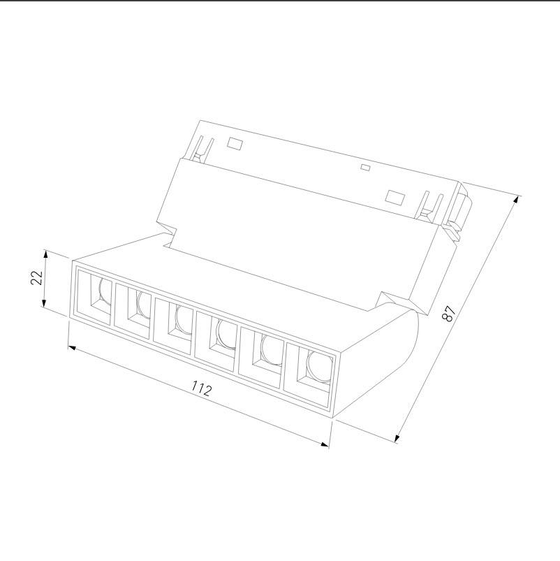 трековый светодиодный светильник elektrostandard slim magnetic 85009/01 4690389178825