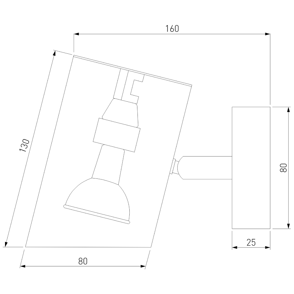 спот eurosvet splay 70147/1 белый a062035
