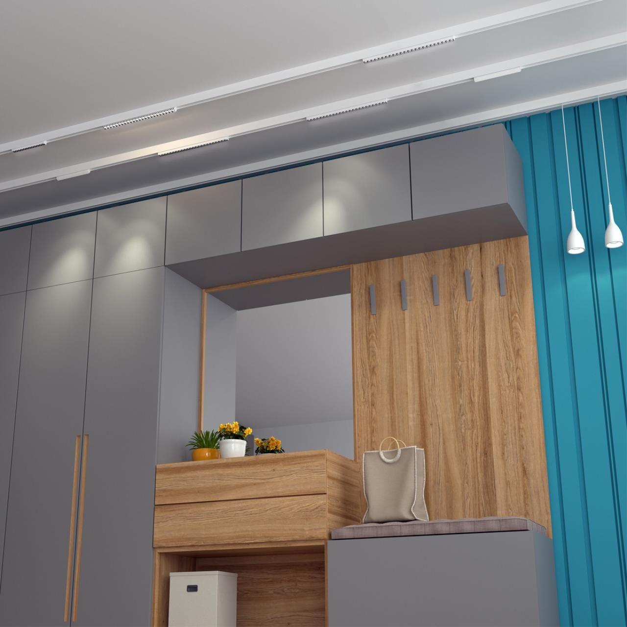 трековый светодиодный светильник novotech shino flum 358542