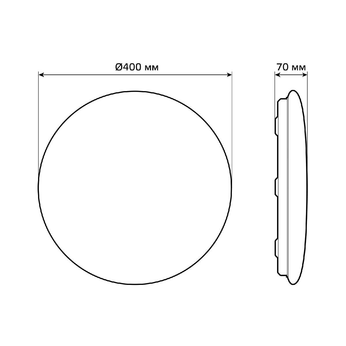 накладной светодиодный светильник gauss smart home 2060112