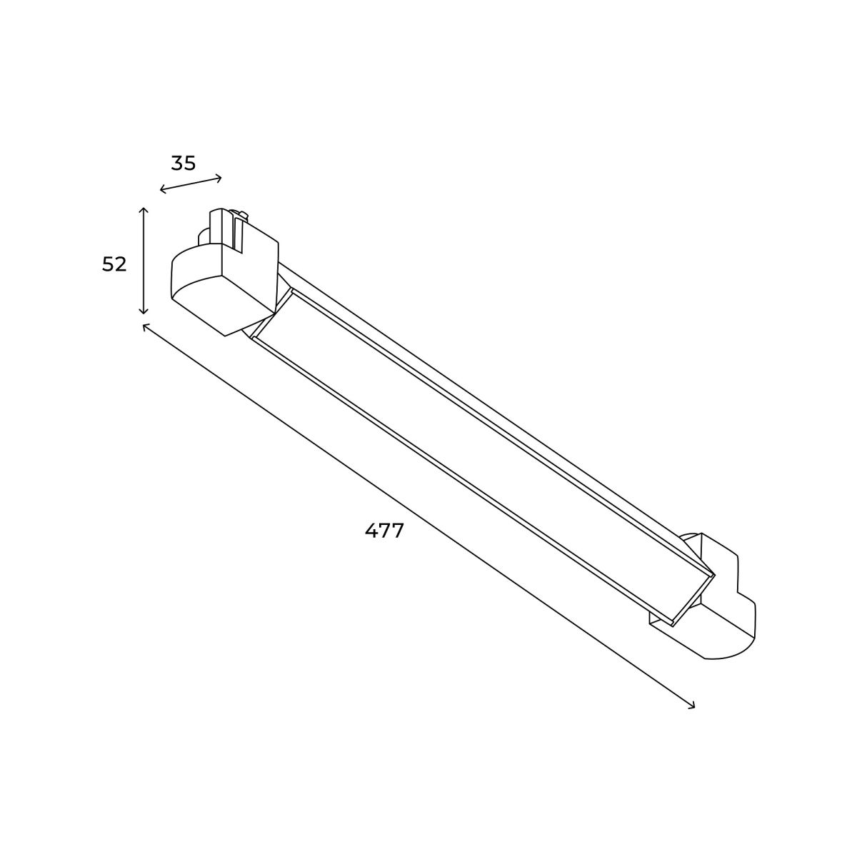 трековый однофазный светильник hesby lighting skylite hsbl_0024