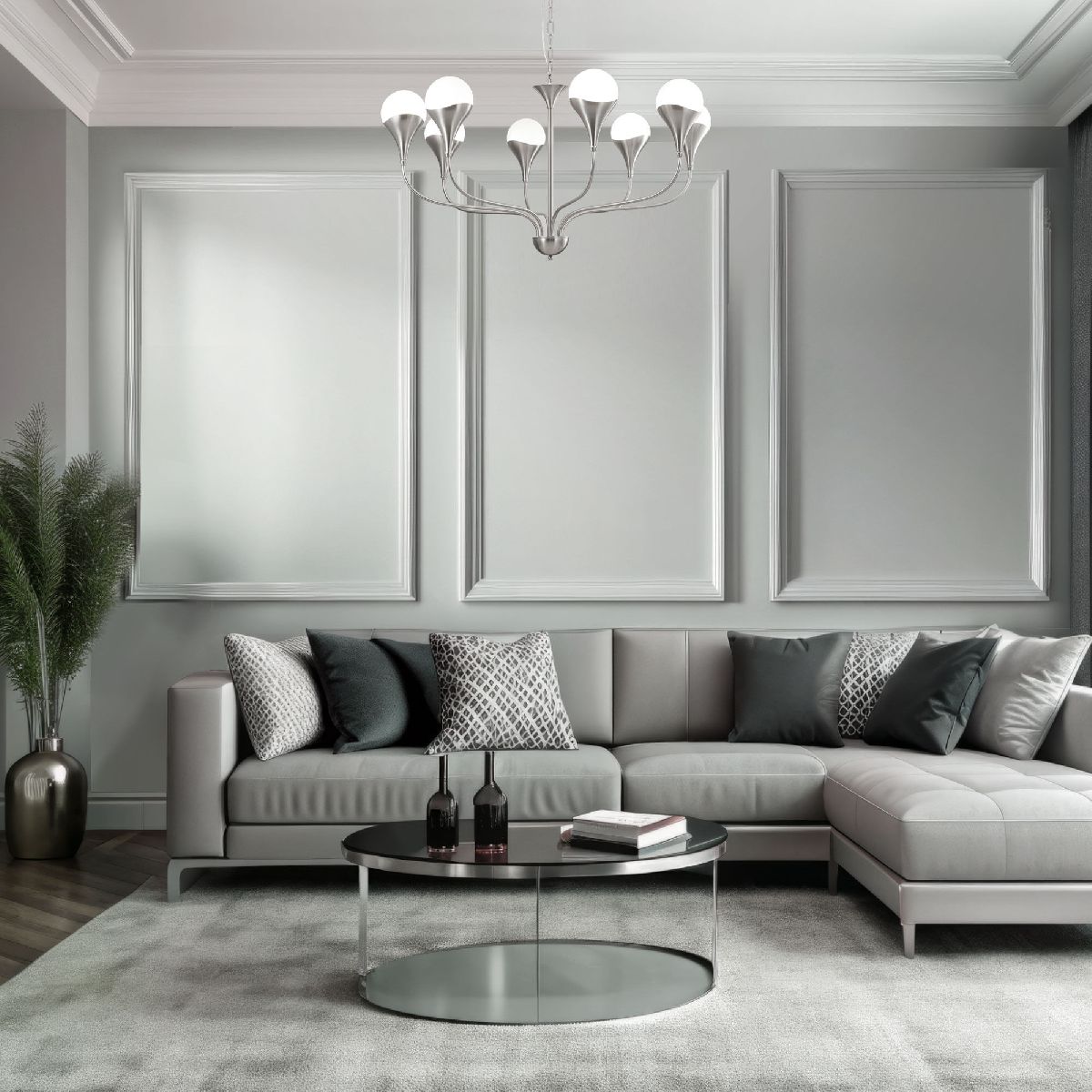 подвесная люстра eurosvet 60169/8 никель smart a068277