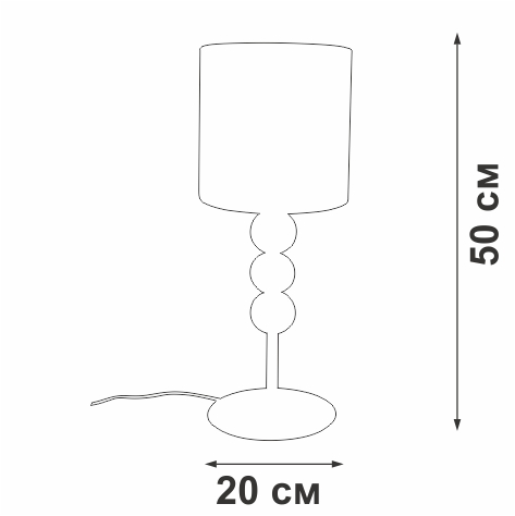 настольная лампа vitaluce v2996-0/1l