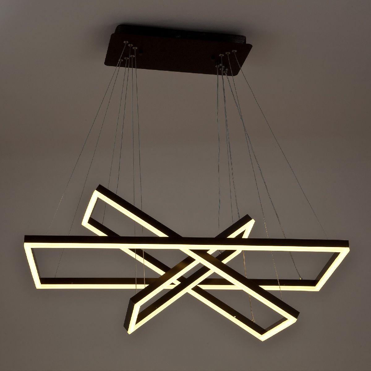 подвесная люстра led4u l11001-3hl br