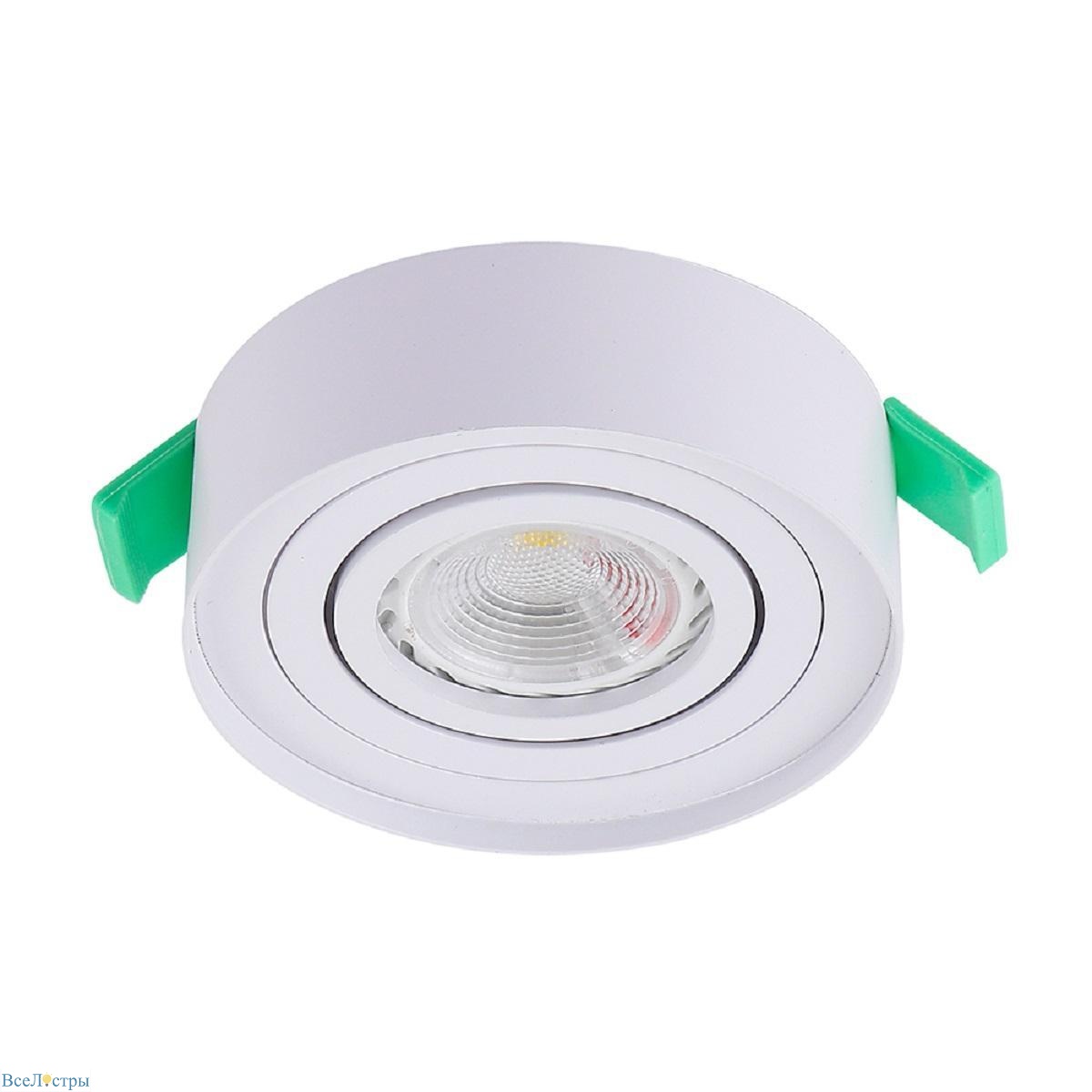 встраиваемый светильник crystal lux clt 059c1 wh