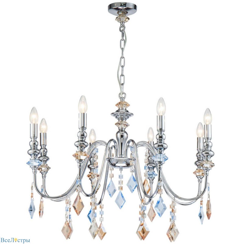 подвесная люстра lucia tucci maya 4450.8 chrome