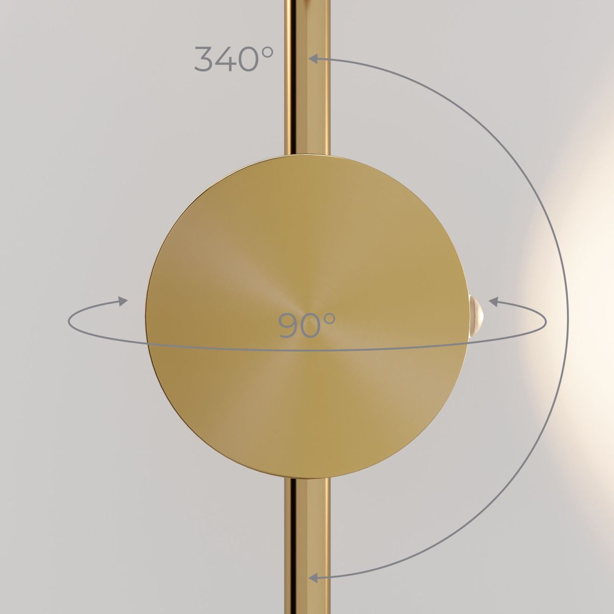 настенный светильник elektrostandard illume латунь (40154/led) 3000k 4690389217210 a070998