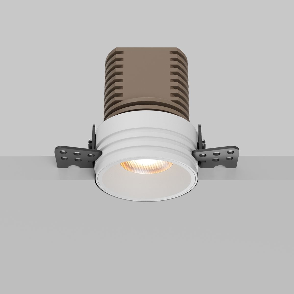 встраиваемый светильник maytoni technical mini dl059-7w4k-trs-w