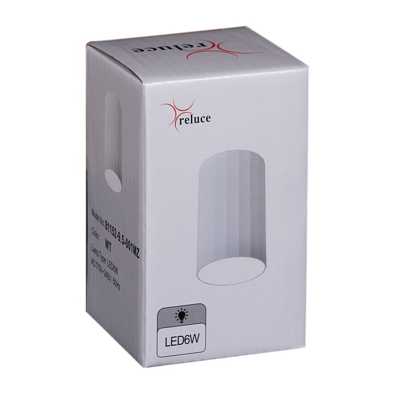 накладной светильник reluce 81152-9.5-001mz led6w wt