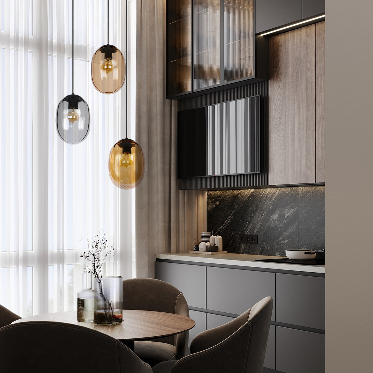 подвесной светильник loft it bubble 10427 brown