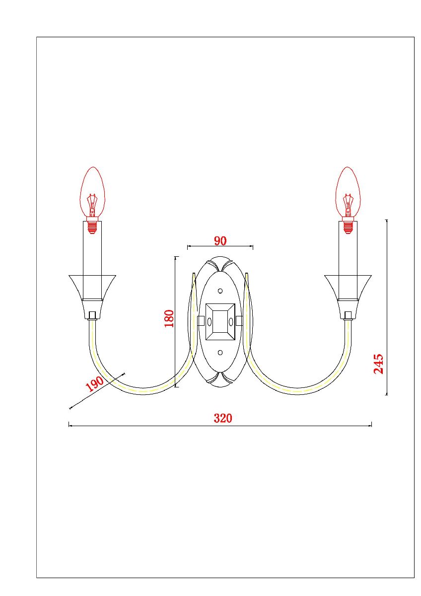 бра arte lamp collinetta a4094ap-2wh