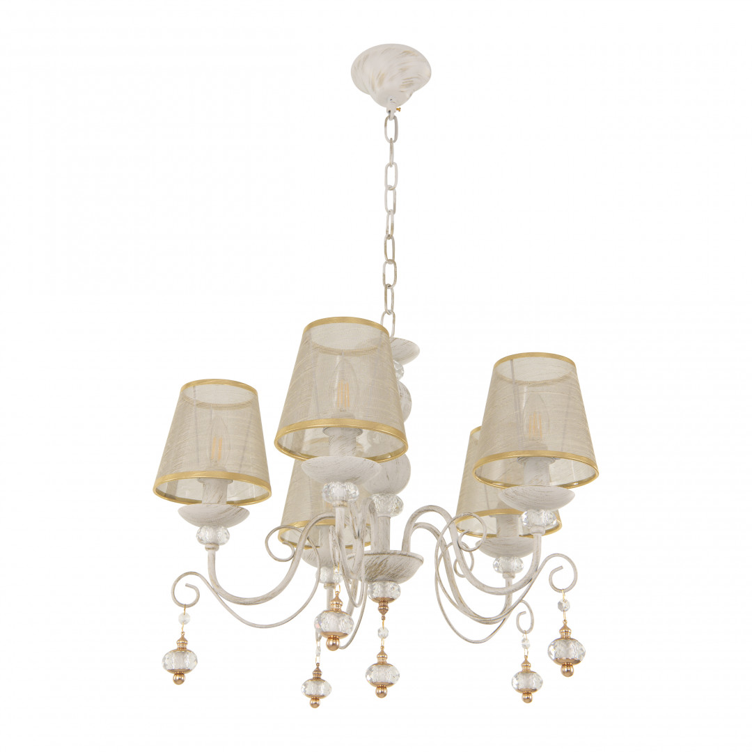подвесная люстра arte milano 347620/5 wt+g