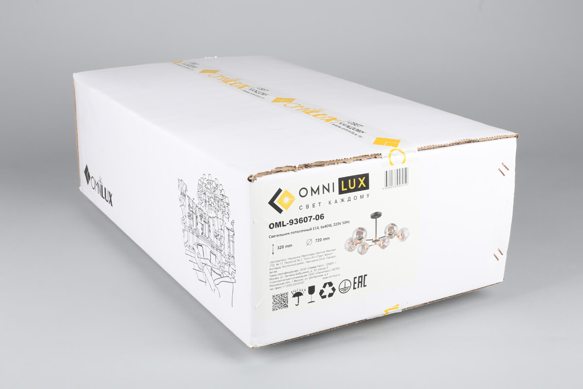 потолочная люстра omnilux sandrigo oml-93607-06