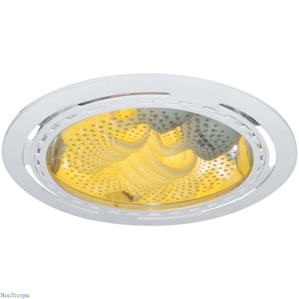 встраиваемый светильник arte lamp downlights a8075pl-2wh