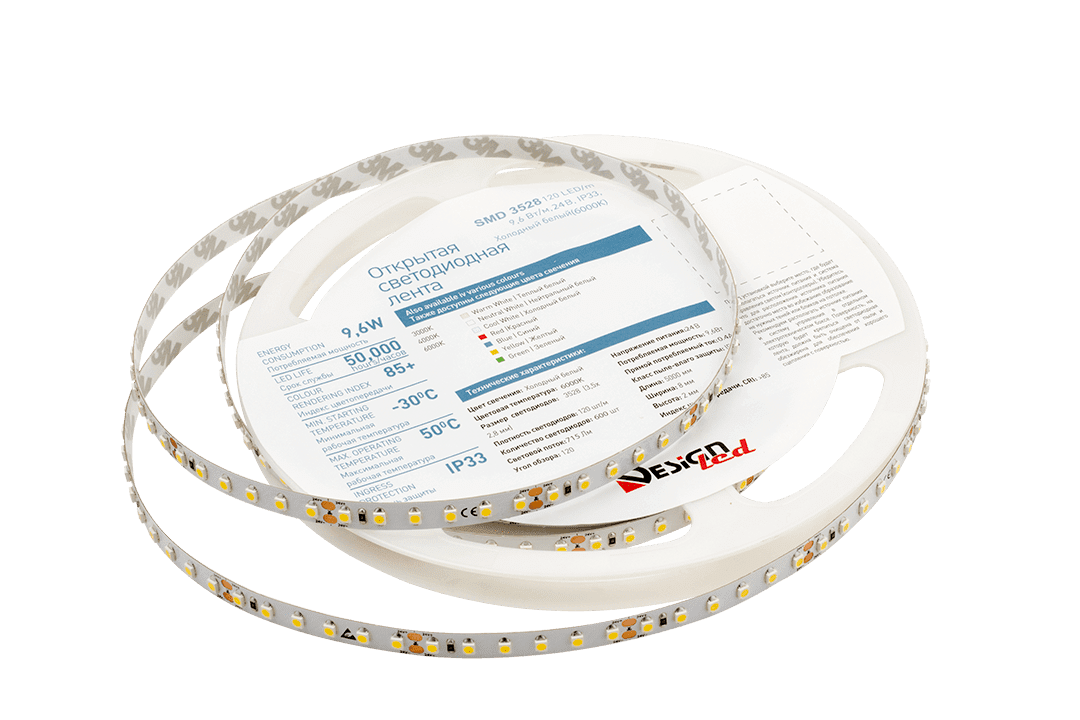 светодиодная лента designled dsg3120-24-w-33 002482