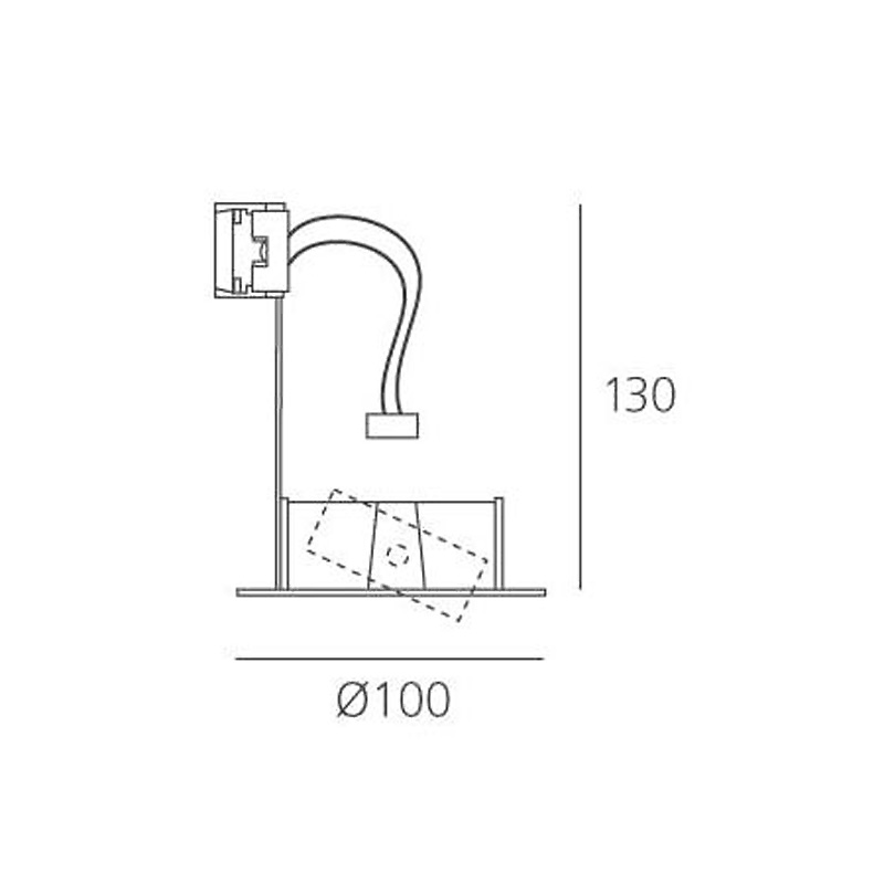 встраиваемый светильник m042500 toplite artemide