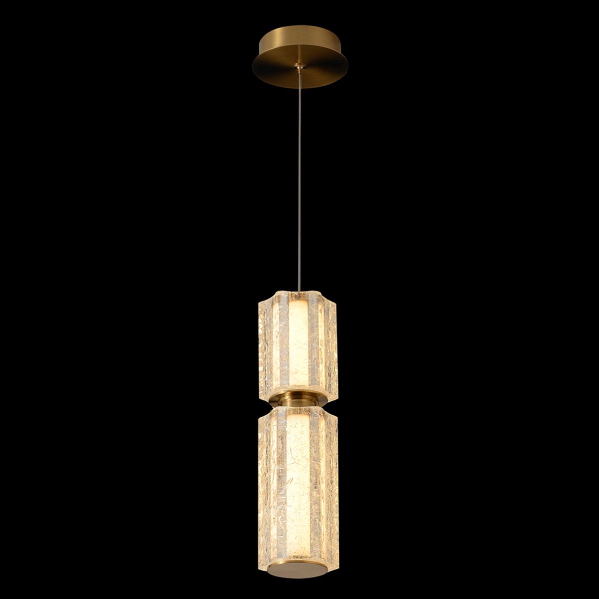 подвесной светильник crystal lux antique sp23w led brass