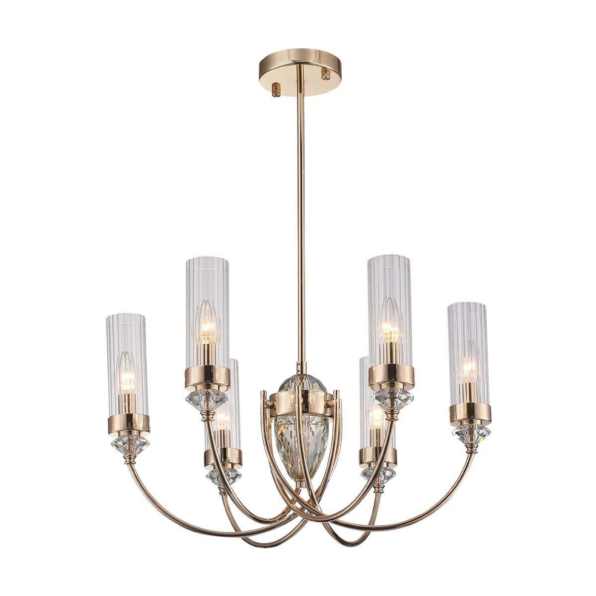 люстра на штанге st luce элегра sl1402.203.06