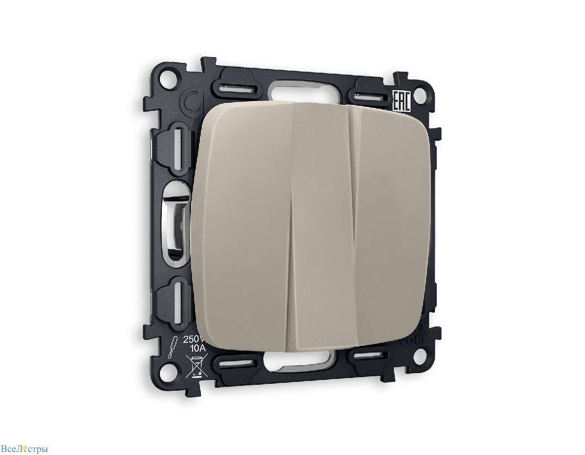 комплект механизма 3-кл выключателя ambrella volt omega mo365010