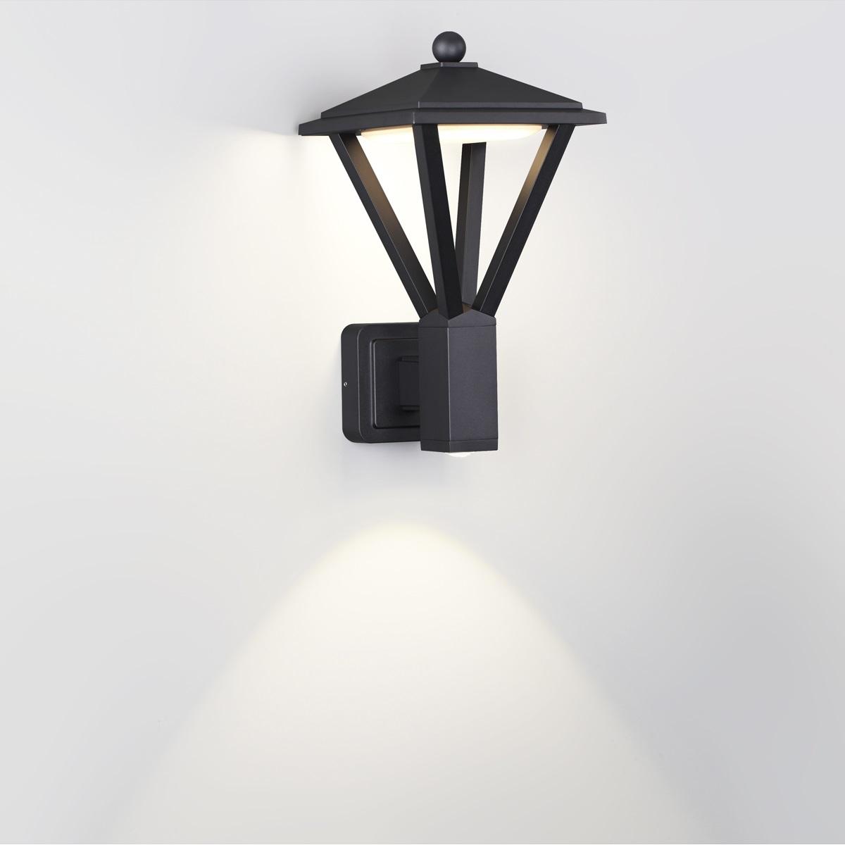 уличный настенный светодиодный светильник odeon light nature bearitz 6655/15wl