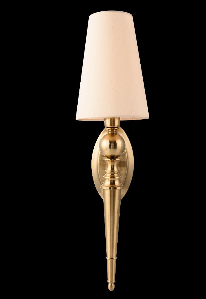 бра crystal lux per ap1 brass/beige