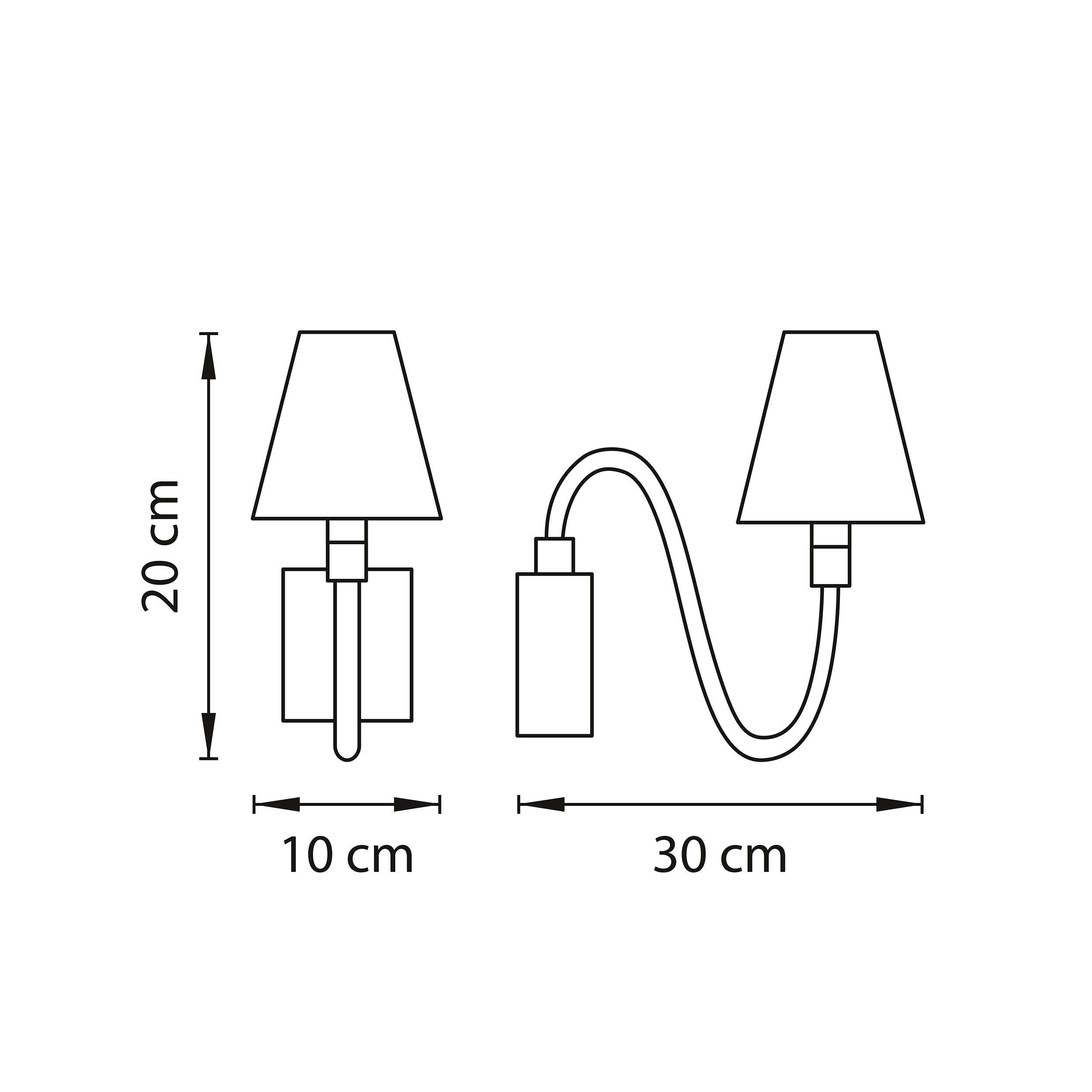 бра lightstar bianco 760616