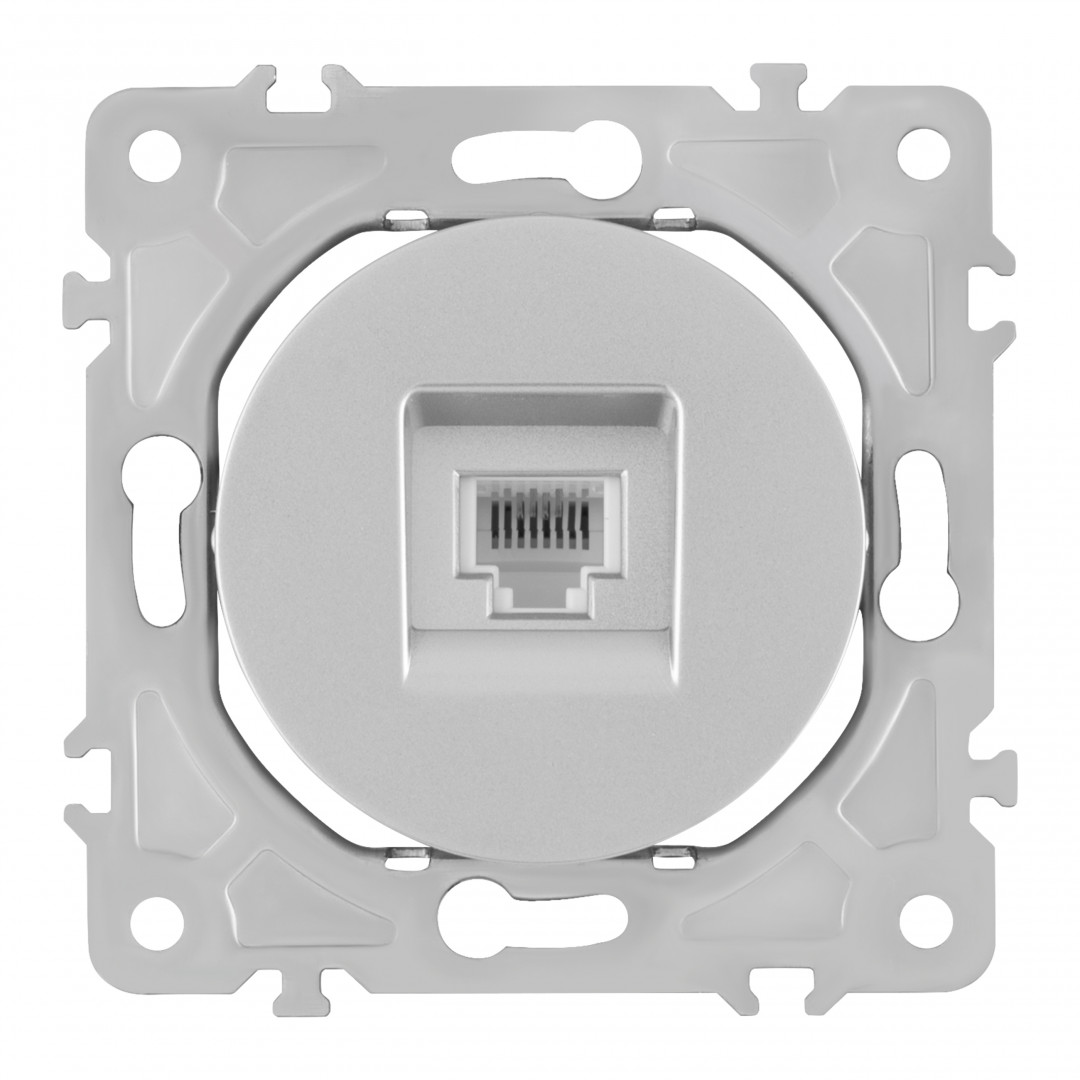 розетка rj45 arte milano 202.45-1.silver