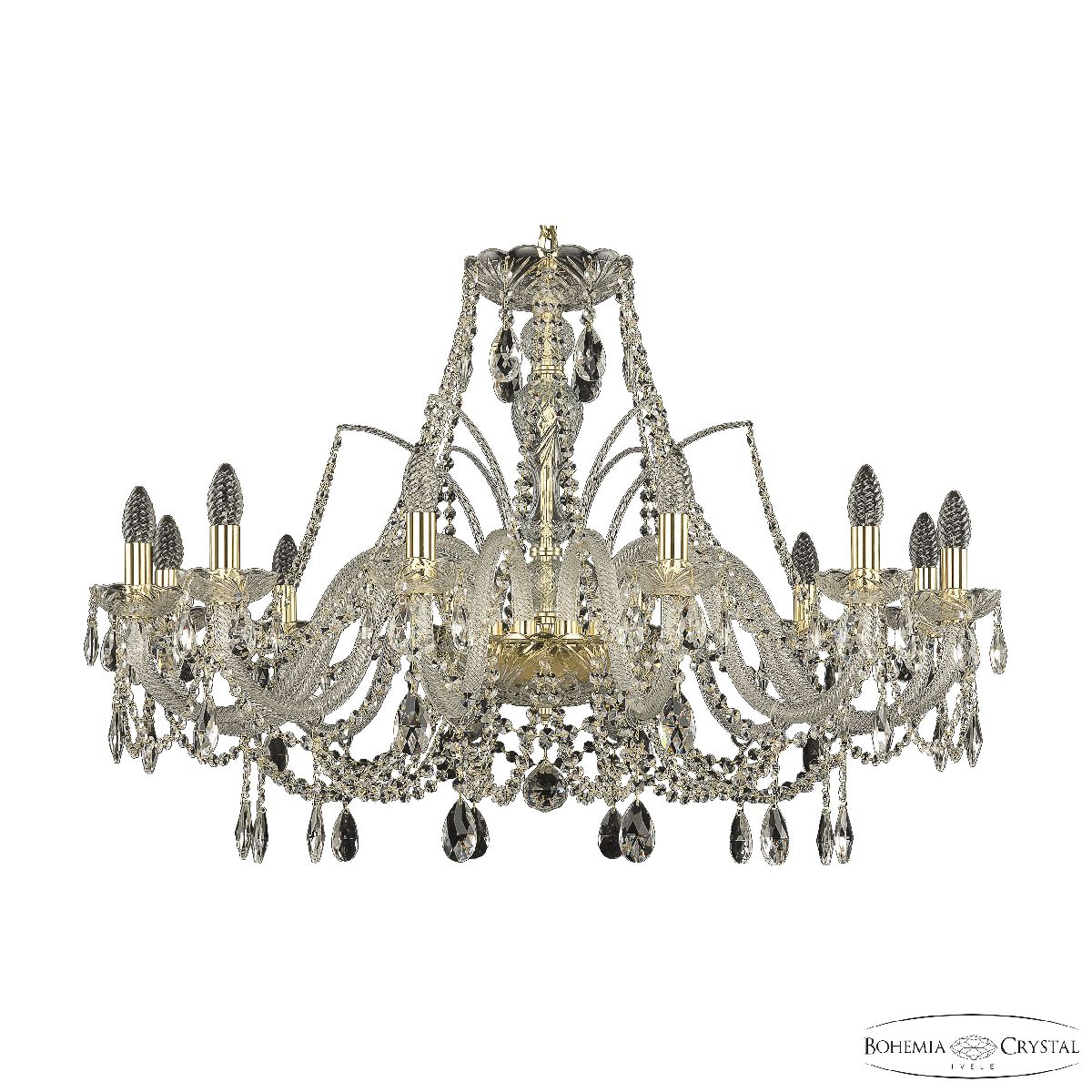 подвесная люстра bohemia ivele crystal 105/12/360 g