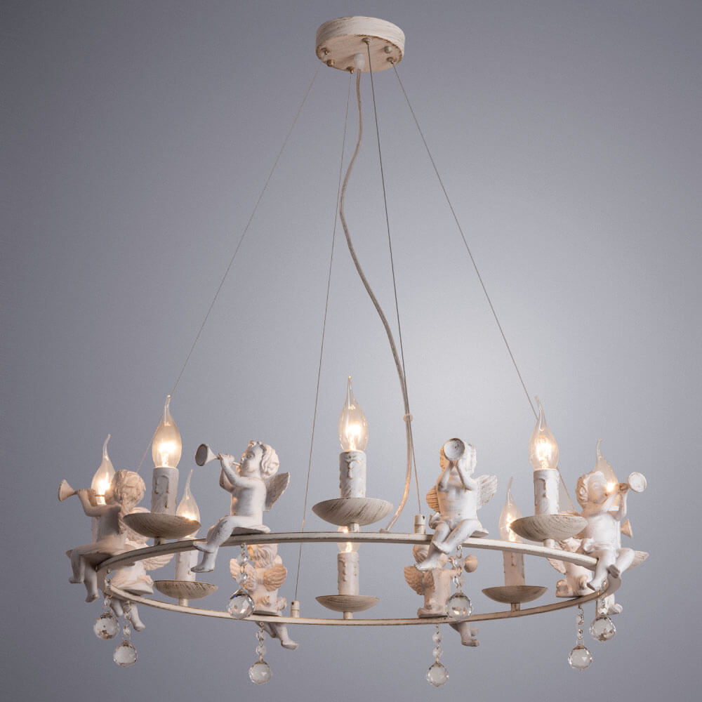 подвесная люстра arte lamp amur a1133sp-8wg