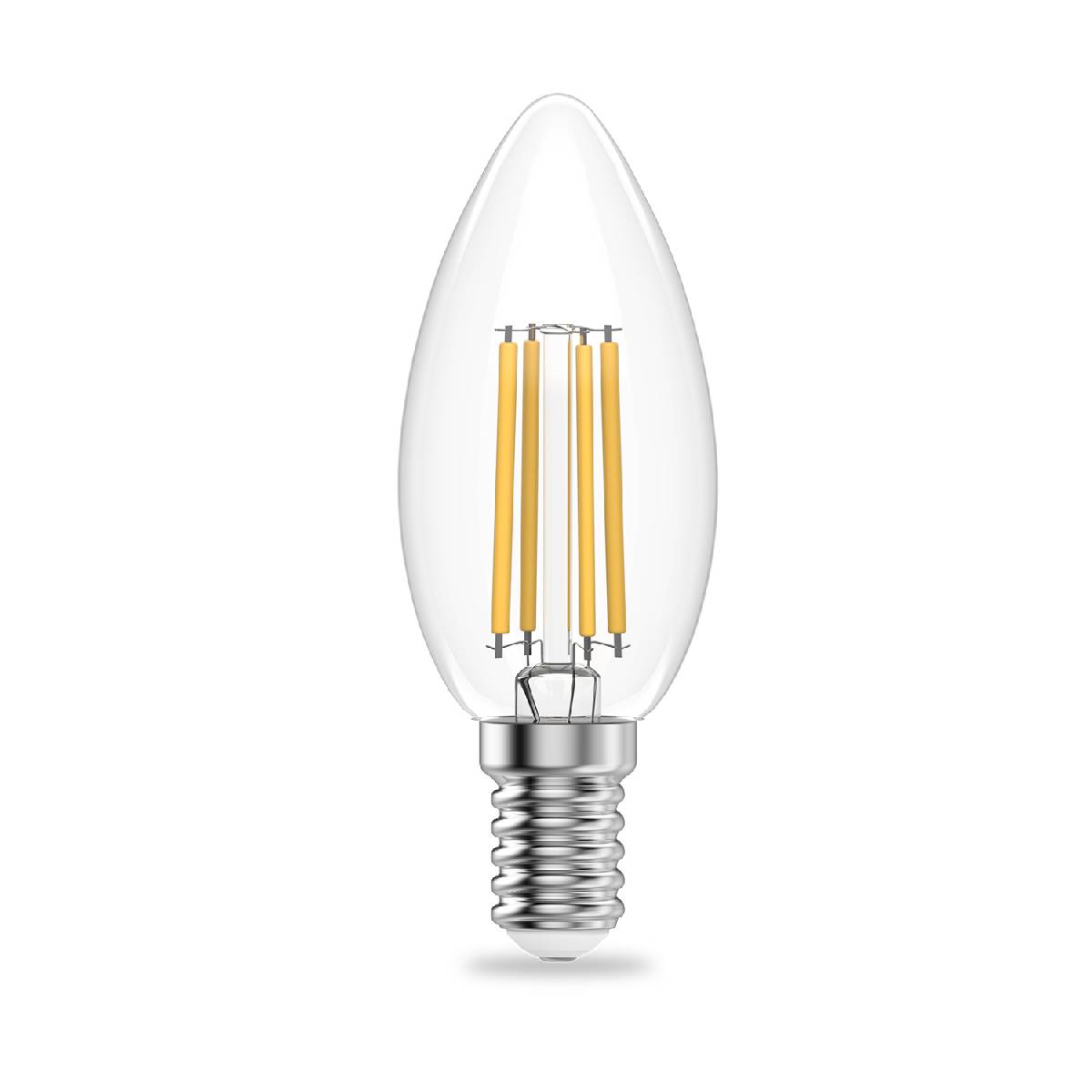 лампа светодиодная gauss filament elementary e14 12w 4100k 32122