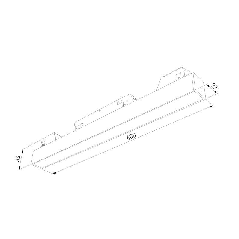трековый светодиодный светильник elektrostandard slim magnetic 85002/01 4690389178856