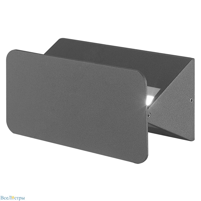 уличный настенный светильник uniel ulu-s35a-6w/4000k ip54 black ul-00009351
