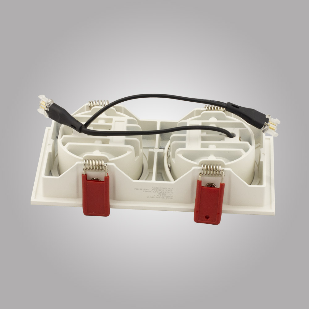 встраиваемый светильник am group am480-2 wh+wh 15,4w