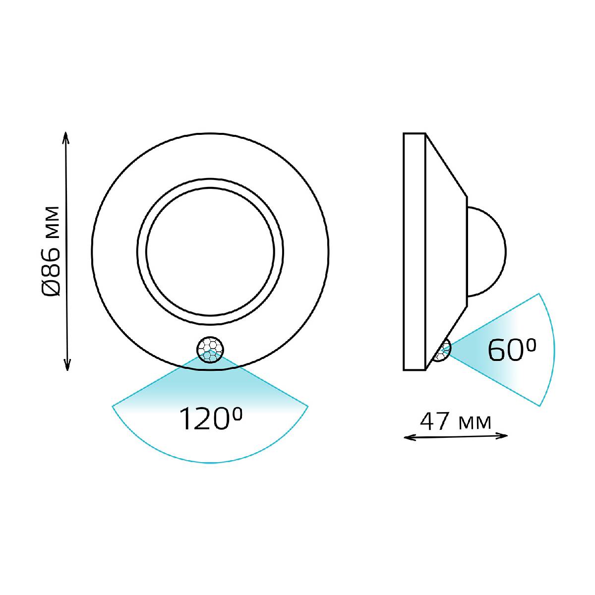 потолочный светодиодный светильник gauss cl001