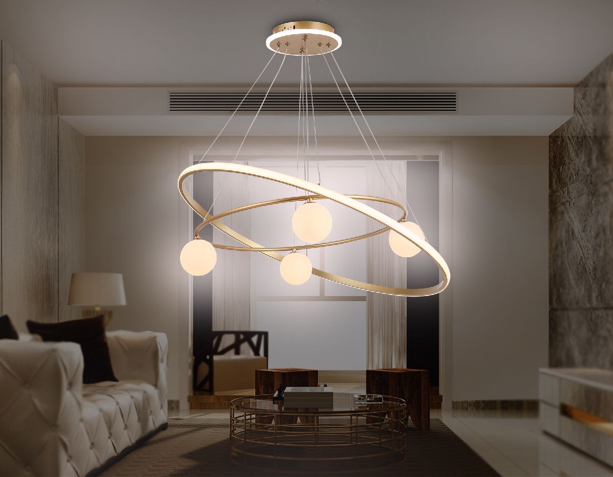 подвесная люстра ambrella light linetech fl66326