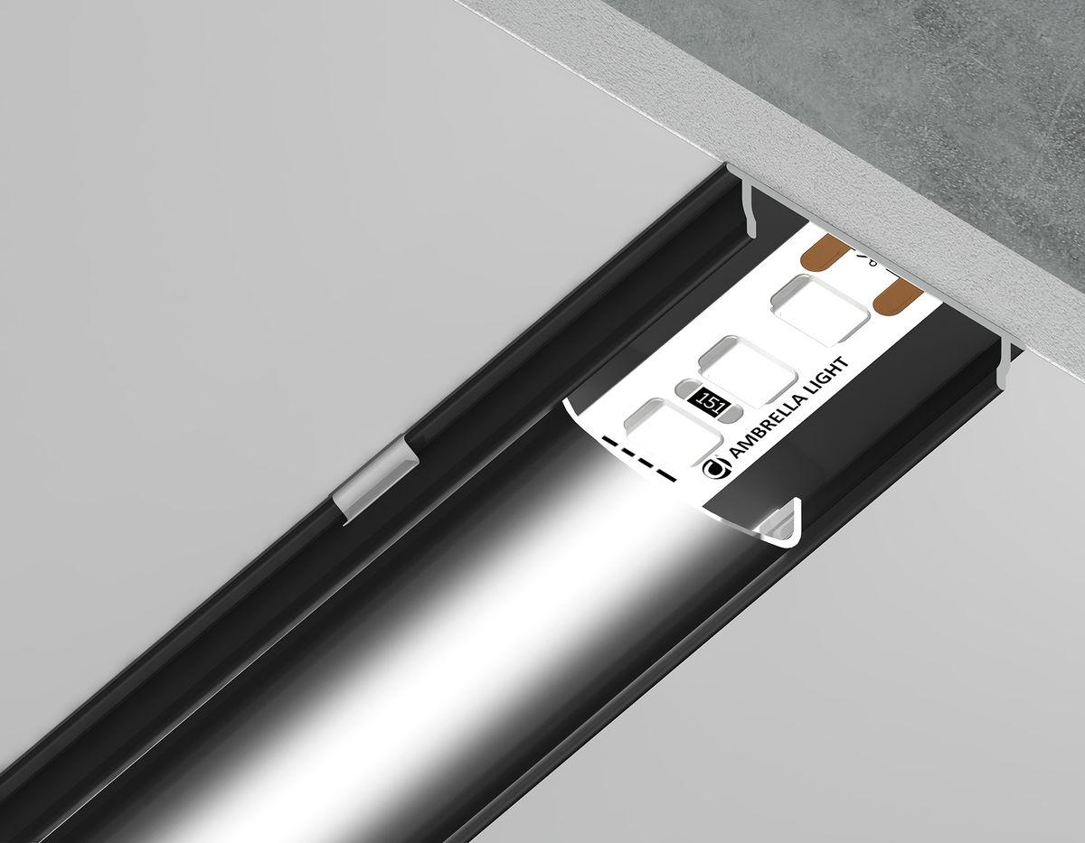 профиль с рассеивателем ambrella illumination gp1600bk/bk