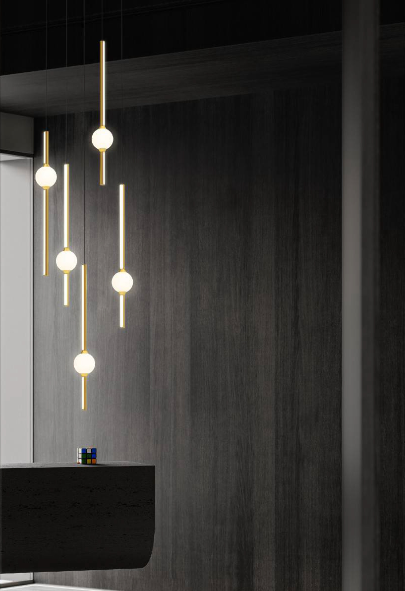 подвесной светильник md21001050-1a black/gold delight collection