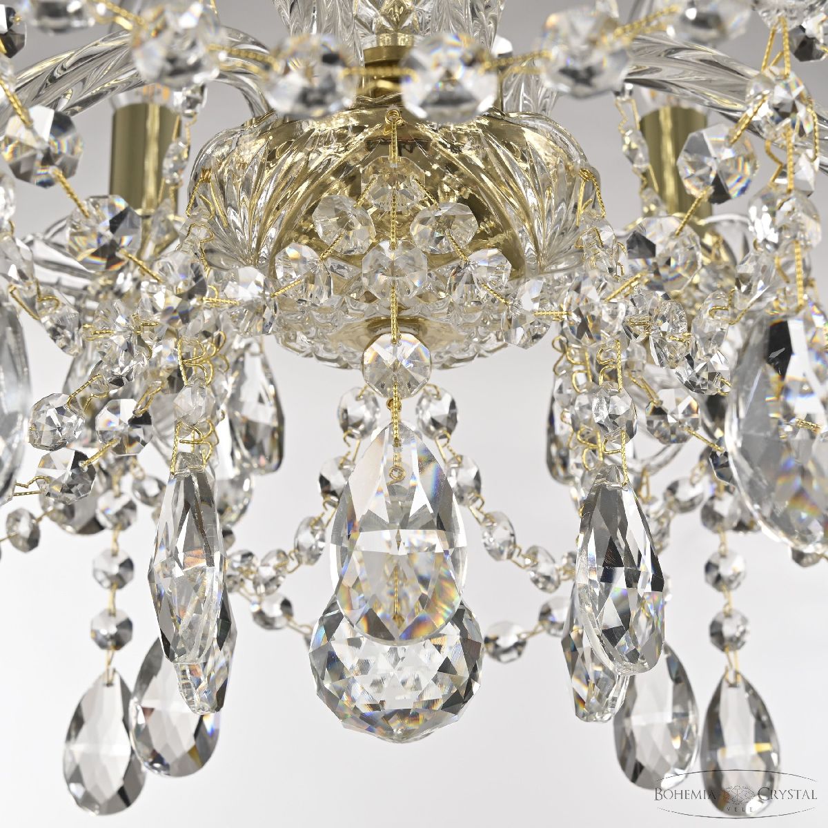 подвесная люстра bohemia ivele crystal 107/6/165 g