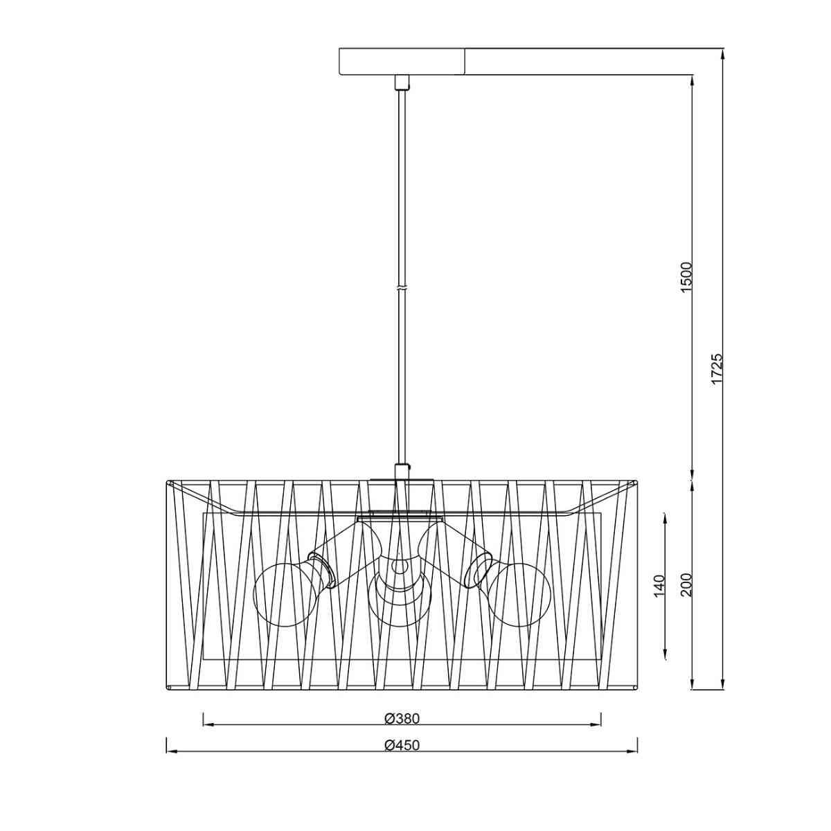 подвесной светильник escada zambeze 10181/3s