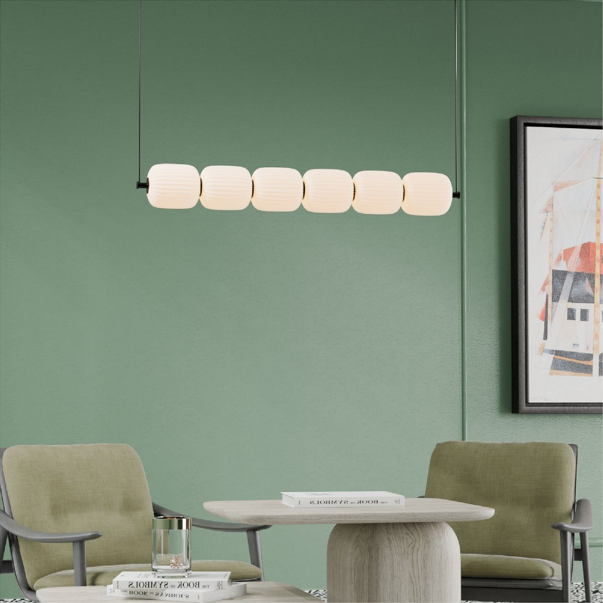 подвесная люстра lightera lavish le162l-6w wifi